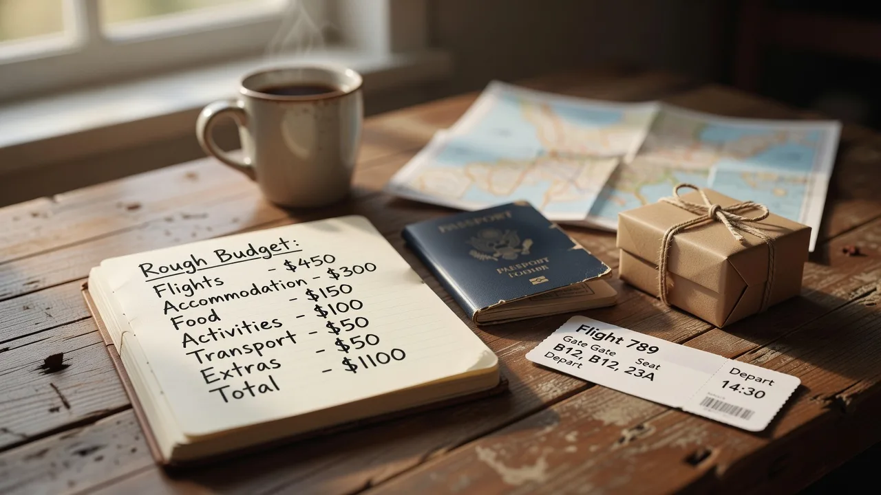 Budget réaliste pour une première visite de rencontre internationale